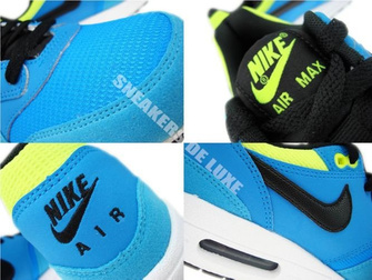 555766-401 Nike Air Max 1 Blue Hero/Black-Volt-Current Blue