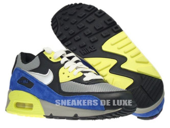 325213-025 Nike Air Max 90 Medium Grey/Silver-Black-Volt