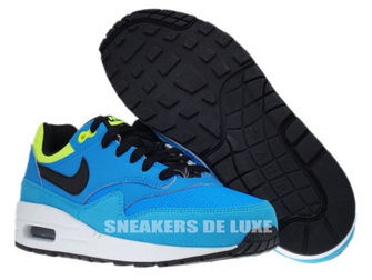 555766-401 Nike Air Max 1 Blue Hero/Black-Volt-Current Blue