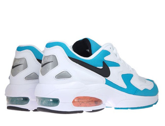 Nike Air Max2 Light AO1741-100 White/Black-Blue Lagoon