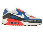 636229-003 Nike Air Max Lunar 90 C3.0 Light Base Grey / White - Military Blue - Photo Blue