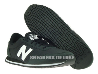 U395MNKW New Balance Black / White