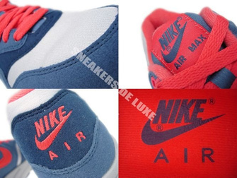 319986-022 Nike Air Max 1 Wolf Grey/ Sunburst-Utility Blue-Light M