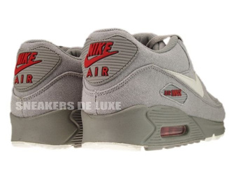 Nike Air Max 90 Medium Grey/Sail-Varsity Red 345188-003