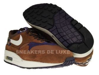 Nike Air Max 1 Medium Brown/Granite-Canvas Purple-Black 308866-202