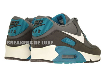 537384-010 Nike Air Max 90 Essential Dark Grey/White-Anthracite-Tropical Teal