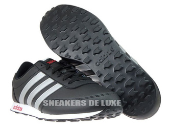 AW5055 adidas neo V Racer Core Black/Metallic Silver/Power Red