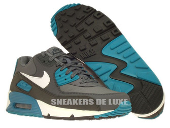 537384-010 Nike Air Max 90 Essential Dark Grey/White-Anthracite-Tropical Teal
