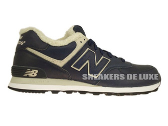 ML574NV New Balance 574 Navy Leather 