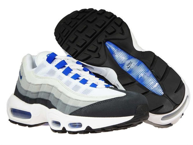 95 blue and white