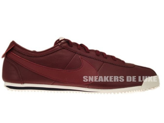 487777-660 Nike Cortez Classic OG Leather Dark Team Red/Team Red-Sail/White-Dark Obsidian 