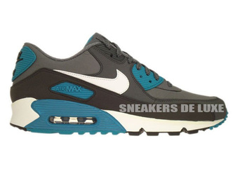 537384-010 Nike Air Max 90 Essential Dark Grey/White-Anthracite-Tropical Teal