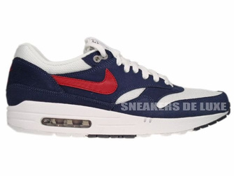 Nike Air Max 1 White/Gym Red/Thunder Blue