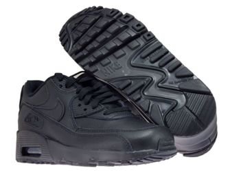 Nike Air Max 90 GS 833412-001 Leather Black/Black